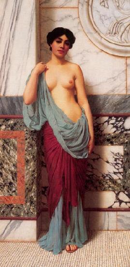 John William Godward At the Thermae china oil painting image